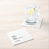 Custom 60th Birthday Funny Museum Label Chic Kartonnen Onderzetters (Insitu)