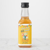 Custom 60th Birthday Margarita Tequila Fiesta Likeurfles Etiket (Voorkant)