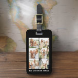 Custom 6 Fotonaam Instagram Bagagelabel<br><div class="desc">Reis in stijl met dit op maat gemaakte bagagelabel met 6 foto's, ideaal om uw favoriete herinneringen te laten zien. Personaliseer het met maximaal zes van uw gekoesterde foto's en jouw naam, waardoor u een functioneel en toch betekenisvol accessoire creëert. Het label is gemaakt van duurzame materialen en zorgt ervoor...</div>