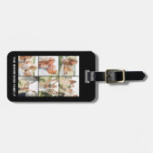 Custom 6 Fotonaam Instagram Bagagelabel (Voorkant horizontaal)