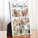Custom 6 Photo Collage Best Daddy Ever  Fotoplaat<br><div class="desc">Create a meaningful tribute with this custom 6 photo collage plaque featuring the words Best Daddy Ever. Personalize it with six special photos to celebrate his role in your life. Printed on high-quality wood with a smooth finish, this modern plaque makes a thoughtful gift for Father Day, birthdays, or any...</div>
