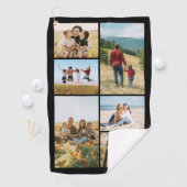 Custom 6 Photo Collage Golfhanddoek (Insitu)