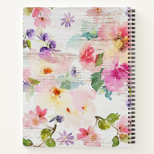 Custom 6 Photo Collage Spiral Notebook Notitieboek (Achterkant)