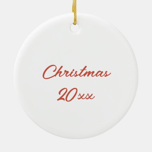 Custom 6 Stocking Names / Year Christmas Ornament (Achterkant)