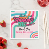 Custom 70's Retro Disco Verjaardag Boogie Groovy Servet (Insitu)