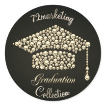 Custom 72marketing Afstuderen Sticker Diamond