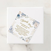 Custom 75th Birthday Square Bedankjes Labels (In situ)