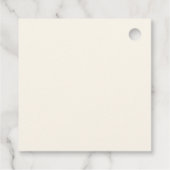 Custom 75th Birthday Square Bedankjes Labels (Achterkant)