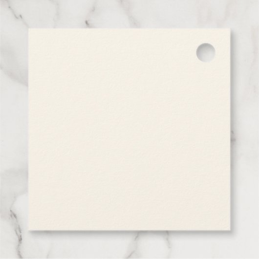 Custom 75th Birthday Square Bedankjes Labels (Achterkant)