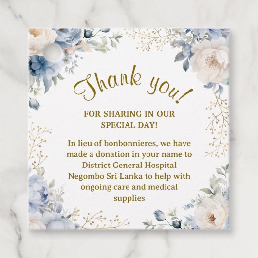 Custom 75th Birthday Square Bedankjes Labels (Voorkant)