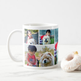 Custom 7 Fotocollage Afbeelding Koffie Mok