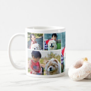 Custom 7 Fotocollage Afbeelding Koffie Mok