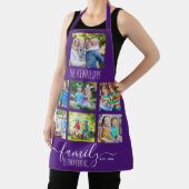 Custom 7 Photo Collage Family Name Quote Purple  Schort (Insitu)