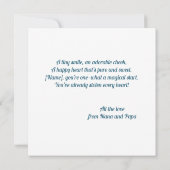 Custom 7th Birthday Elephant Sweet Your Photo Card Kaart (Achterkant)