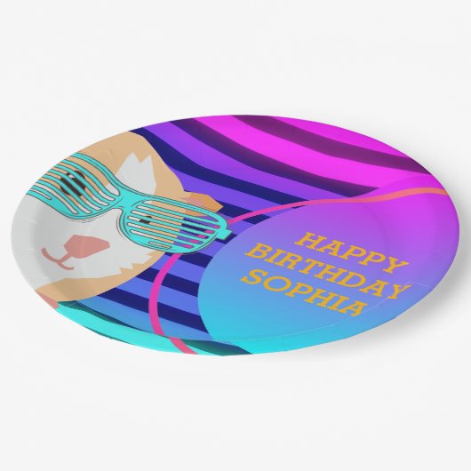 Custom 80's Retro Guinee Pig Throwback Papieren Bordje (Gekanteld)