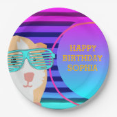 Custom 80's Retro Guinee Pig Throwback Papieren Bordje (Voorkant)