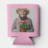 Custom 80th Birthday Pink Gold With Photo Blikjeskoeler (Achterkant)