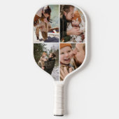 Custom 8 Family Photo Collage Pickleball Paddle (Achterkant)