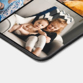 Custom 8 Fotocollage Eenvoudig Zwart Bureaumat (Hoek)