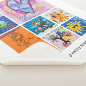 Custom 8 Photo Kids' Art Keepsake Sherpa Deken (3/4)