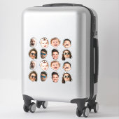 Custom 8 Photos Faces Waterproof Vinyl Stickers (Koffer)