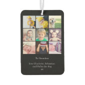 Custom 9 foto een van een soort gepersonaliseerd luchtverfrisser (Achterkant)