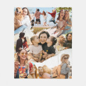 Custom 9 Photo Collage Fleece Deken (Voorkant)