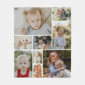 Custom 9 Photo Fleece Blanket (Voorkant)