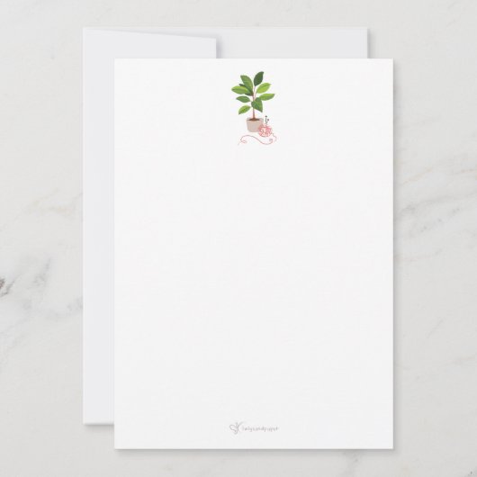 [Custom] A Cat's Day - Alles wat je weet is Love Bedankkaart (Achterkant)