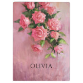 Custom A Dream in tinten van roze Klembord (Achterkant)