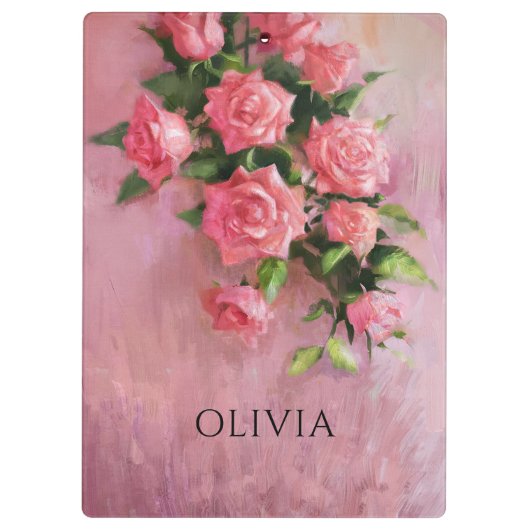 Custom A Dream in tinten van roze Klembord (Achterkant)