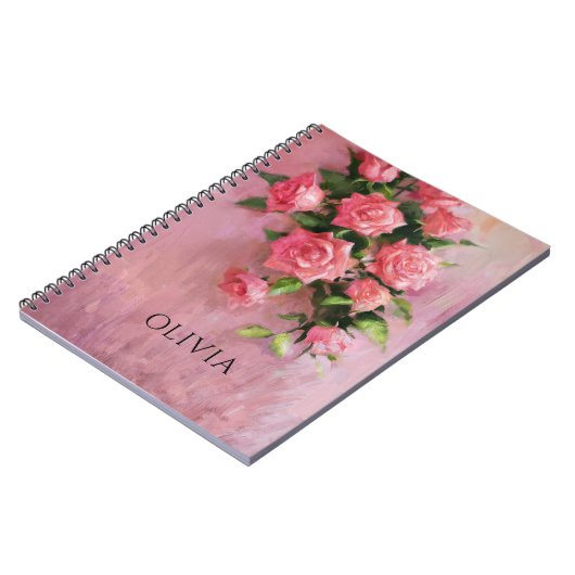 Custom A Dream in tinten van roze Notitieboek (Linkerzijde)