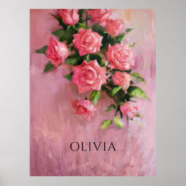 Custom A Dream in tinten van roze Poster