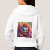 Custom A Hoodie met schattige paardenhond Logo voo (Achterkant)