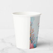 Custom A Little Mermaid is onderweg onder zee Papieren Bekers (Rechts)