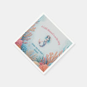 Custom A Little Mermaid is onderweg onder zee Servet (Hoek)