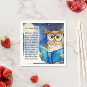 Custom AA Prayer Napkin | Sober Owl Big Book Servet (Insitu)