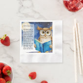 Custom AA Prayer Napkin | Sober Owl Big Book Servet (Insitu)