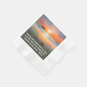Custom AA Prayer Napkin | Sunrise Beach Symbol Servet (Hoek)