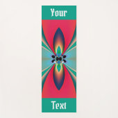Custom Abstract Art Funky Flower Yogamat (Voorkant)