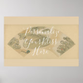 CUSTOM Abstract Rinpa Wave Pattern Art Poster (Voorkant)