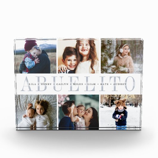 Custom Abuelito Grandchildren Fotoblokken (Voorkant)