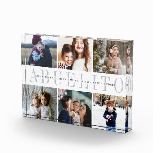 Custom Abuelito Grandchildren Fotoblokken (Rechts)