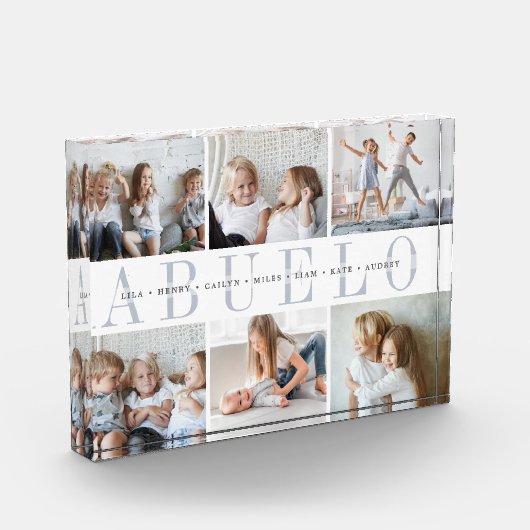 Custom Abuelo Grandchildren Fotoblokken (Links)