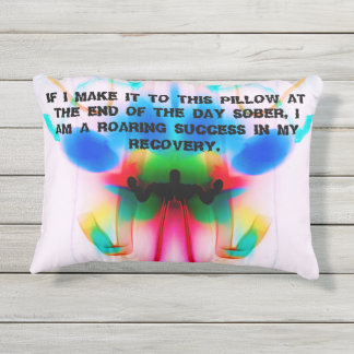Custom Accent Sobriety Pillow, Recovery A.A. Buitenkussen