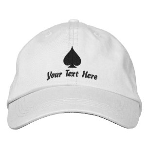 Custom Ace of Spades petten voor pokerspelers & me