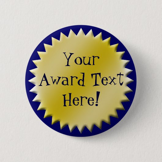 Custom Achievement Award-Button Ronde Button 5,7 Cm (Voorkant)