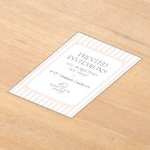 Custom Acrylic Invitations - Wilde Peach Party Acryl Uitnodigingen (Laagn)