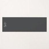 Custom Add Jouw naam Modern Grey Yogamat (Voorkant (horizontaal))