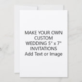 Custom Add Text Afbeelding Modern 5x7 Kraft Weddin Kaart (Voorkant)